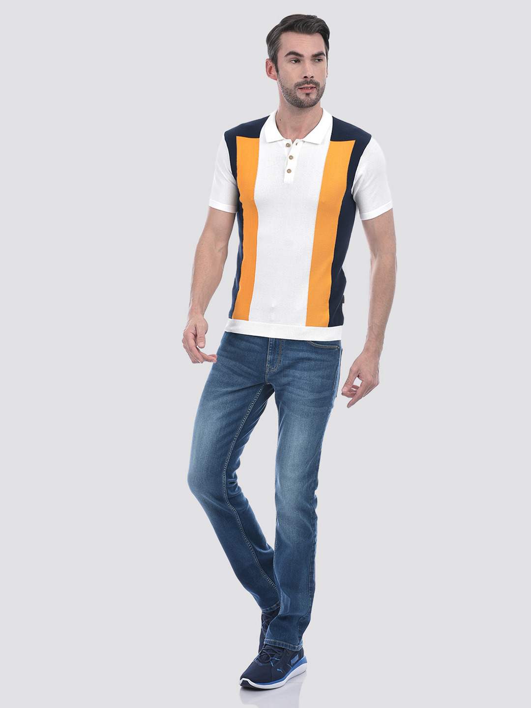 Numero Uno Men Color Block Multicolor T-Shirt
